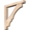 Ekena Millwork Balboa Block Smooth Bracket w/ Offset Brace, Douglas Fir, 5 1/2"W x 38"D x 38"H BKT0604X38X38BOA05SDF - alternate 1
